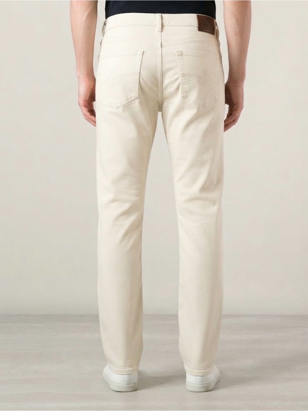 AG Adriano Goldschmied Graduate Tailored Pants Men’s 40x32 Cream Beige Cotton